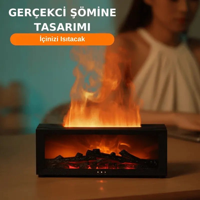 Alevli Şömine Hava Nemlendirici